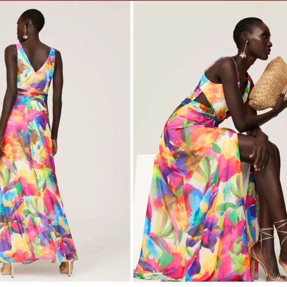 Liv Foster 
Floral Tie Dye Gown - Picture 2 of 9